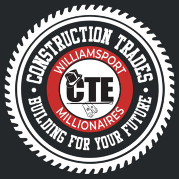 Adult Hoodie - 18500 - Construction Trades Program With Full Back Design