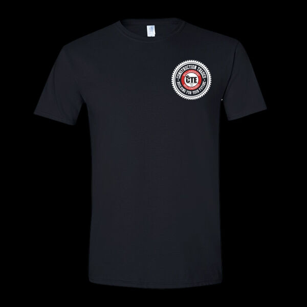 Adult T Shirt - 64000 - Construction Trades Program With Full Back Thumbnail