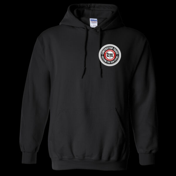 Adult Hoodie - 18500 - Construction Trades Program With Full Back Thumbnail